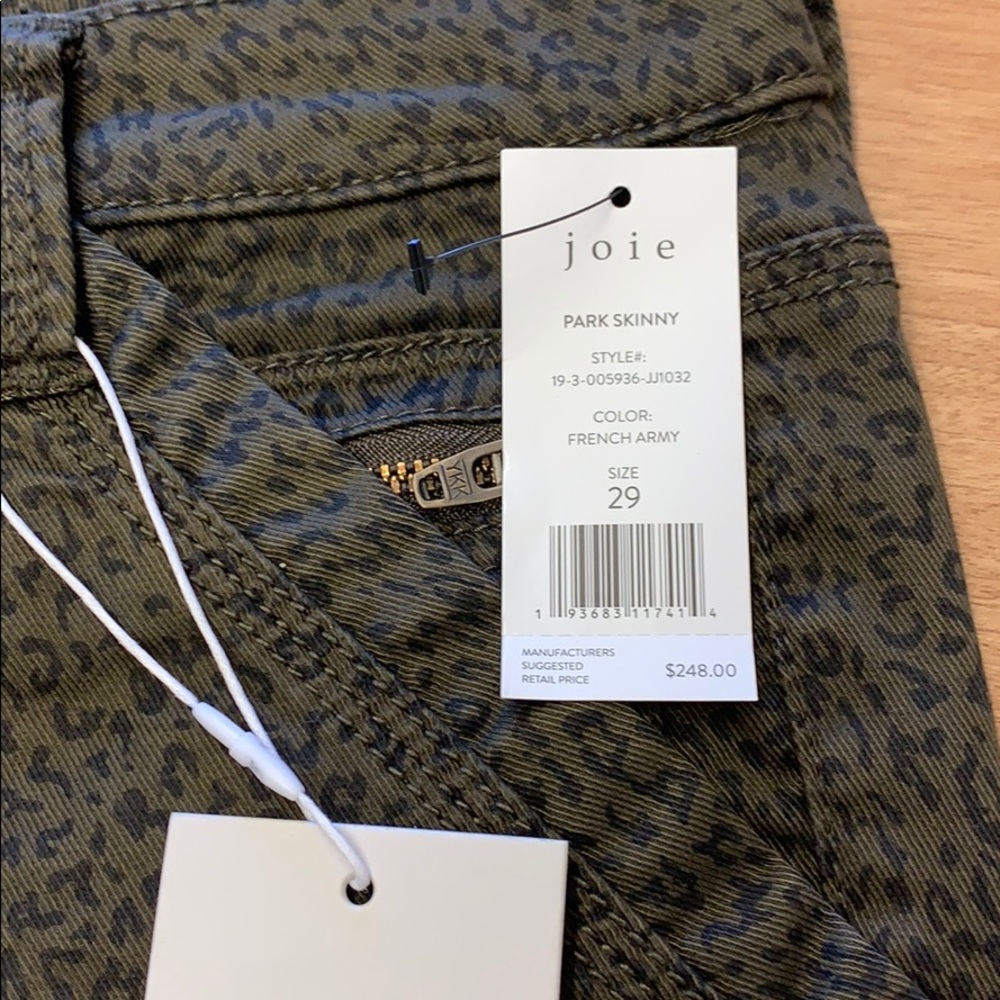 Joie Park Skinny Leopard jeans